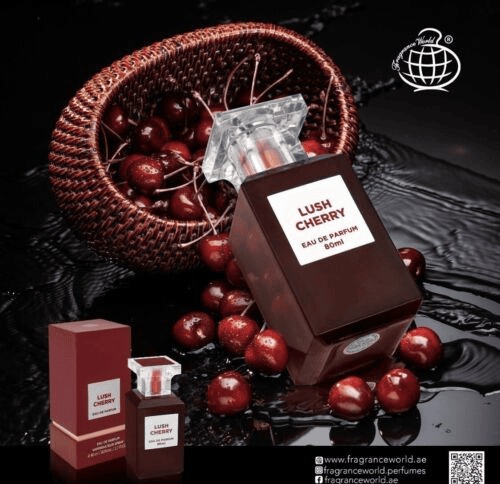 Lush Cherry Eau De Parfum - 80ml by Fragrance World Unisex | Zuri Perfumes